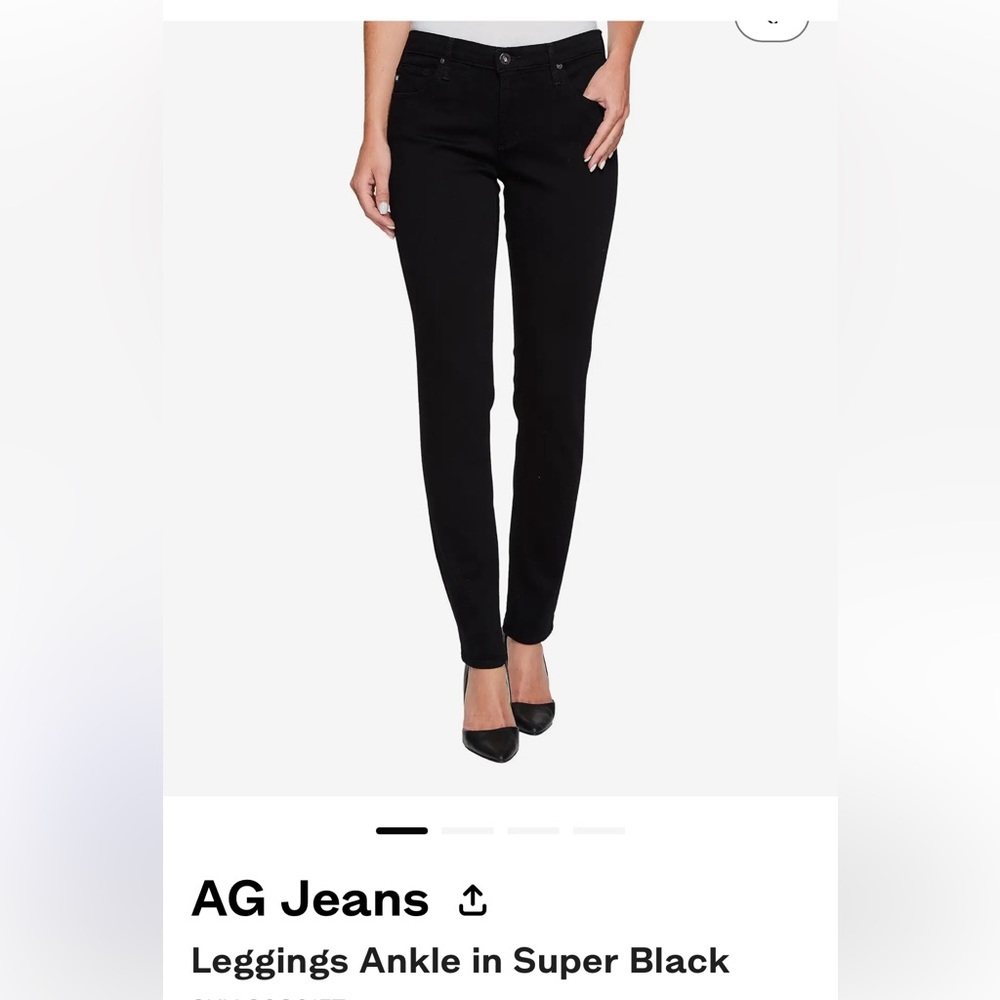 AG Jean leggings in super black size 24R